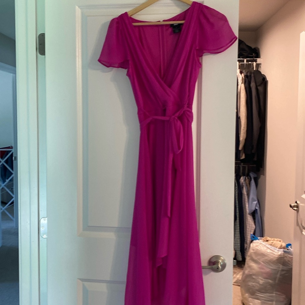 Pink DKNY hi-lo cocktail dress. Worn once
